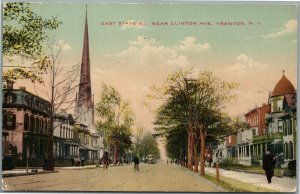 TRENTON NJ EAST STATE STREET ANTIQUE POSTCARD