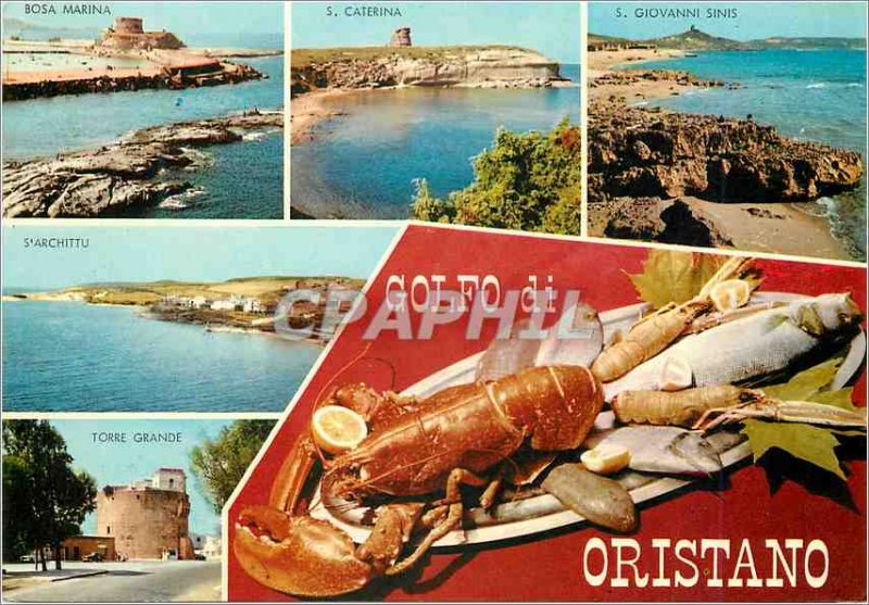 Postcard Modern Golfo di Oristano Panorama