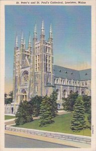 Saint Peter's And Saint Paul's Cathedral Lewiston Maine 1946