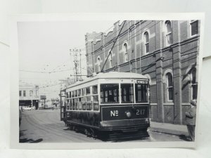 Vintage Photo Tram 217 at Malvern Victoria Australia September 1971