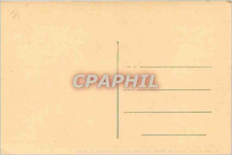 Old Postcard Cluny Relief map from the Abbey as