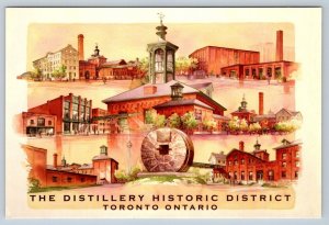 Distillery District, Toronto Ontario, STAMPEX 04 Postcard, Pictorial Cancel