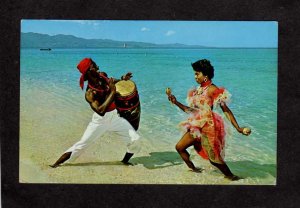 Jamaica West Indies Dancers Drum Native Jamaicans Postcard Carte Postale