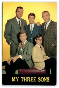 MY THREE SONS ~ Advertising 1984 Reruns FRED MacMURRAY, etc 4x6 Postcard