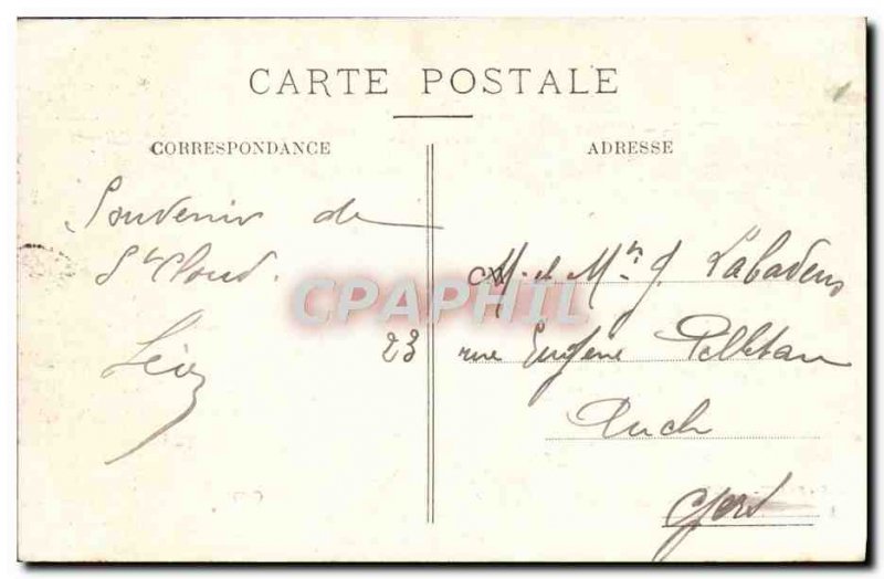 Postcard Old Saint Cloud The big waterfall