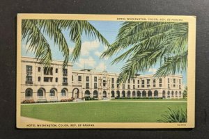 Mint Vintage Hotel Washington Colon Panama Picture Postcard