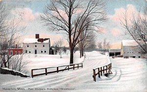 Poet Whittier's Birthplace in Haverhill, Massachusetts Snowbound.