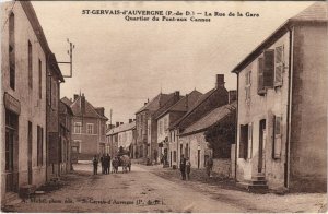 CPA SAINT-GERVAIS-d'AUVERGNE La Rue de la Gare (1255844)