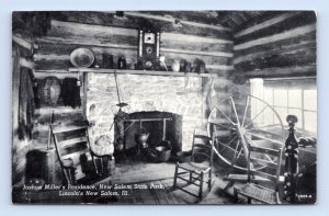 Joshua Miller's Residence State Park New Salem IL UNP CT Photo Cote Postcard M16