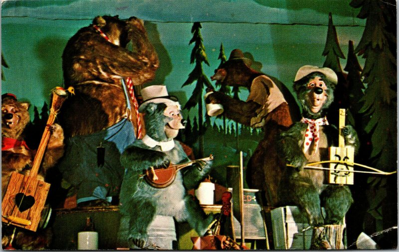 Vtg Walt Disney World Country Bear Jamboree Orlando Florida Fl Chrome Postcard