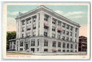 1923 Capper Building Exterior View Road Topeka Kansas Vintage Antique Postcard