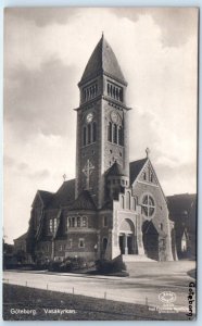 RPPC Vasa Church Göteborg GOTHENBURG SWEDEN Postcard