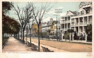 SOUTH BATTERY CHARLESTON SOUTH CAROLINA POSTCARD (1904)