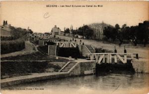 CPA BEZIERS - Les Neuf Ecluses au Canal du Midi (511368)