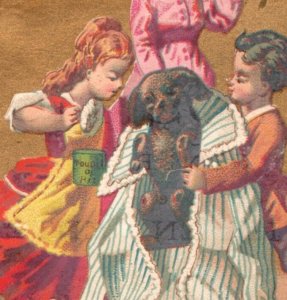 1880s French Novelties Nouveautés For Winter & Autumn Children Bathing Dog F160
