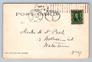 FORT MARION ST. AUGUSTINE FLORIDA POSTCARD 1906