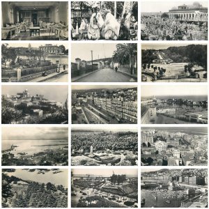 Lot of 15 photo postcards Algeria Alger topographical scenes and types 1940-1950