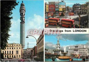 Modern Postcard Greeting from London