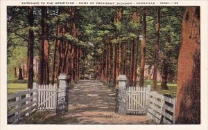 Entrance To The Hermitage Home Of President Jackson Nashville Tennessee