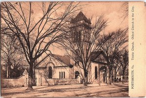 Postcard CHURCH SCENE Portsmouth Virginia VA AI3570