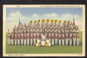 PARKERSBURG WEST VIRGINIA HIGH SCHOOL BAND VINTAGE POSTCARD