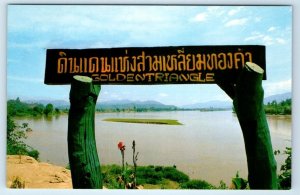World Famous Opium Planting field Golden Triangle Burma Laos & Thailand Postcard