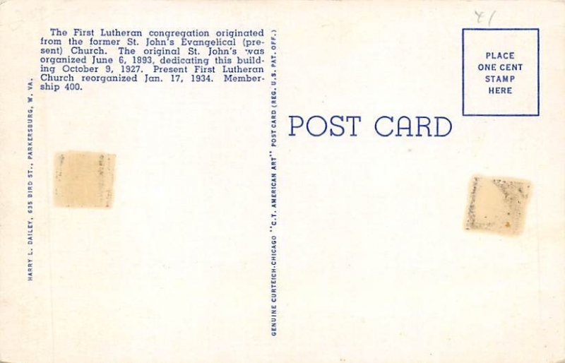 First Lutheran Church, Parkersburg, WV