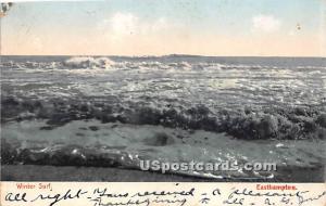 Winter Surf East Hampton, L.I. NY Postal Used Unknown