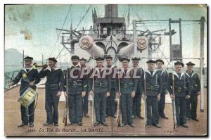 Old Postcard Army Life Marine Custody