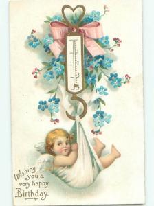 Divided-Back BEAUTIFUL ANGEL SCENE Great Postcard AB0101