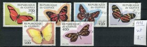 265031 Guinea 1998 year used set butterflies