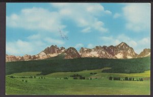 Idaho Sawteeth of the Sawtooth Mountains, Mount Heyburn on the left - Chrome