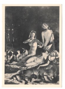 Art Paul Mathias Padua Sleeping Diana Nudes Heinrich Hoffmann 4X6 RPPC Germany