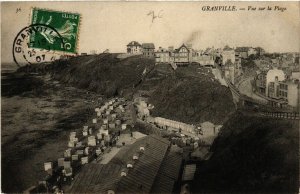 CPA GRANVILLE - Vue sur la Plage (589282)