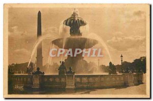 Old Postcard Les Jolis corners of Paris Fountain Place de la Concorde