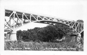 J42/ Valentine Nebraska RPPC Postcard c1940s Niobrarra Bridge 146