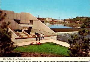 Michigan Grand Rapids Fish Ladder On The Grand River