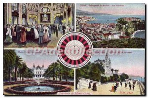 Old Postcard Principality of Monaco general view