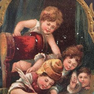 Postcard  Antique Christmas  Greeting Card. Embossed        X3