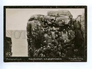 196385 NORWAY Fuglebjerget Hjelmsostabben Vintage photo