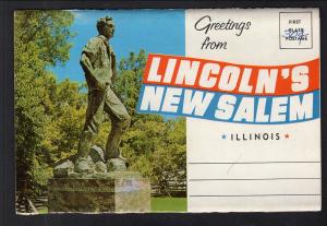 Greetings From Lincoln's New Salem,IL Souvenir Folder