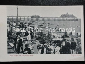 East Sussex EASTBOURNE Grand Parade & Pier - Old Postcard by B & R Series