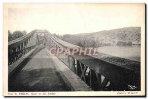 Old Postcard Pinsac Bridge and the Rocks