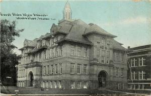 c1907 Postcard; East Side High School, Waterloo IA Black Hawk County Unposted