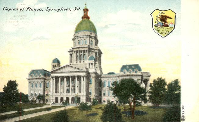 Capitol Building at Springfield IL, Illinois - DB