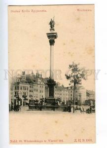 192389 POLAND WARSZAWA Zygmunt Winiarskiego 1902 year postcard