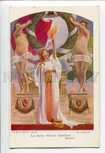 3073914 ITALY FLAG ART DECO santa vittrice bandiera by Villani