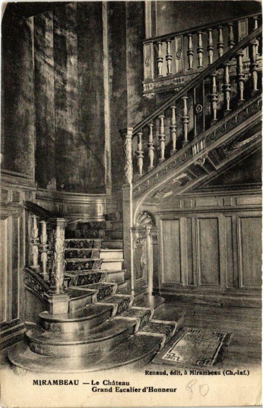 CPA MIRAMBEAU - Le Chateau - Grand Escalier d'Honneur (975454)