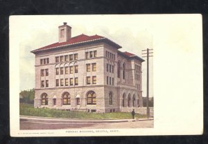 HELENA MONTANA FEDERAL BUILDING COURT HOUSE VINTAGE POSTCARD UNUSED STAMP