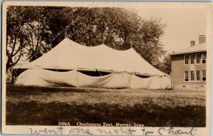 RPPC Chautauqua Tent, Murray Iowa c1912 Vintage Photo Postcard B27